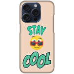 Stay Cool Emoji Vector Illustration Hard Plastic Printed Case