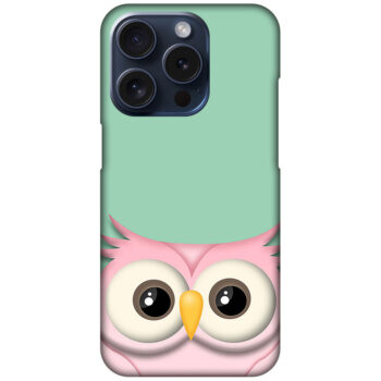 Elegant Vector Owl Illustration Hard Plastic Printed Case