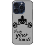 Push Your Limits Sketchart Hard Plastic Printed Case