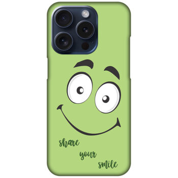 Happy Smiling Face Clipart Hard Plastic Printed Case