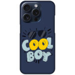 Cool Boy 3D Text Illustration Hard Plastic Printed Case