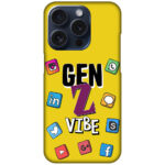 Gen Z Vibe Socialmedia Graphic Illustration Hard Plastic Printed Case
