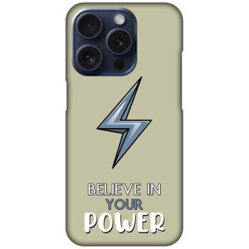 Believe in Your Power Textart Hard Plastic Printed Case