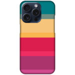 Vibrant Stripe Pattern Hard Plastic Printed Case