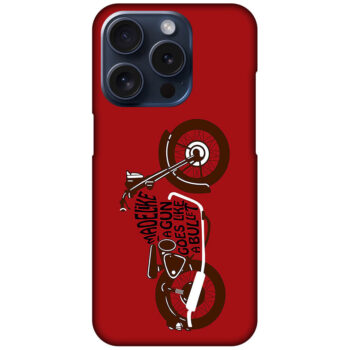 Cool Vintage Bike Vector Design Hard Plastic Printed Case