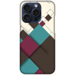 Geometric Square Pattern Hard Plastic Printed Case