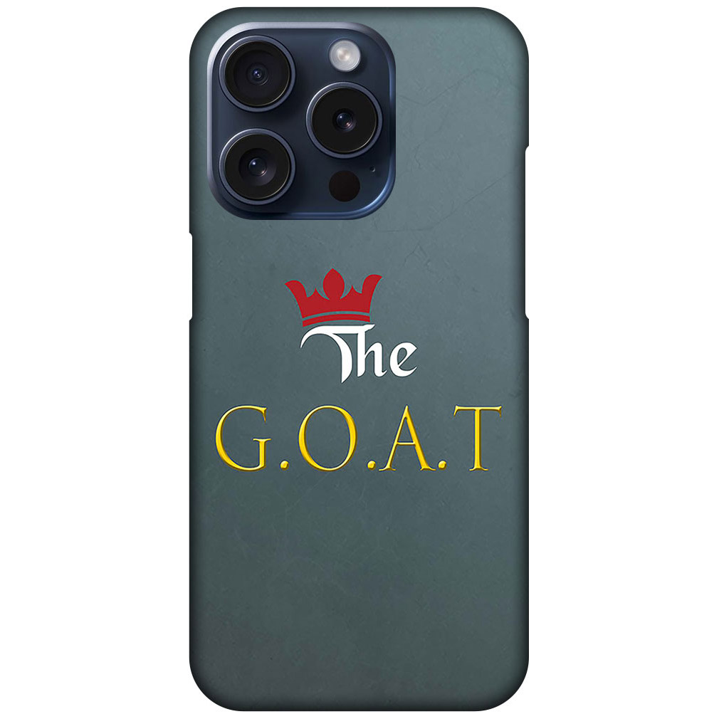 The GOAT Text Illustration Hard Plastic Printed Case