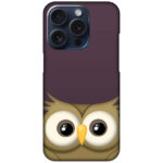 Elegant Vector Owl Illustration Hard Plastic Printed Case