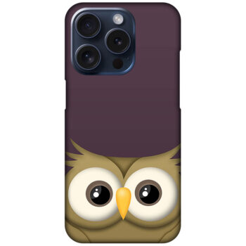 Elegant Vector Owl Illustration Hard Plastic Printed Case