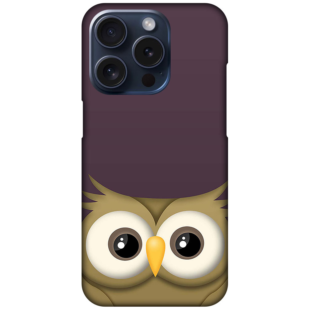 Elegant Vector Owl Illustration Hard Plastic Printed Case