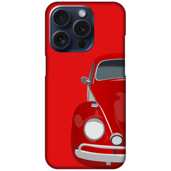 Classic Volksvagen Beetle Car Illustration Hard Plastic Printed Case