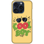 Cool Boy 3D Text Illustration Hard Plastic Printed Case