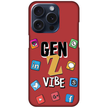 Gen Z Vibe Socialmedia Graphic Illustration Hard Plastic Printed Case