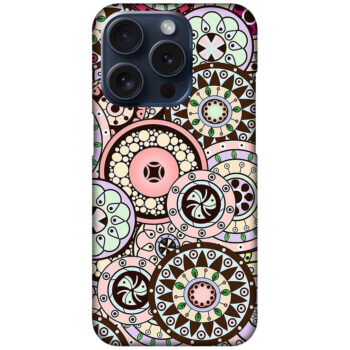 Multicolor Tribal Ring Pattern Design Hard Plastic Printed Case