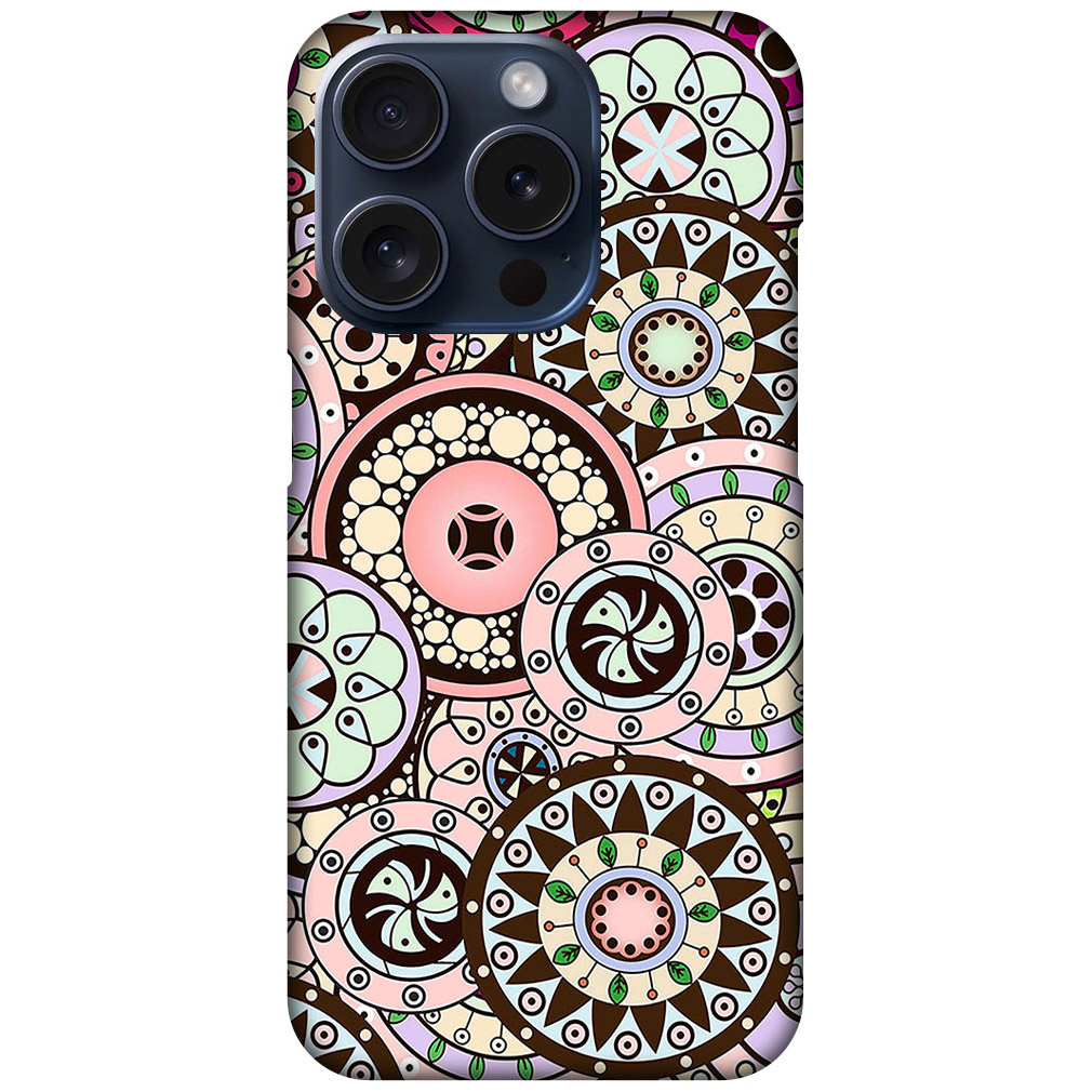 Multicolor Tribal Ring Pattern Design Hard Plastic Printed Case