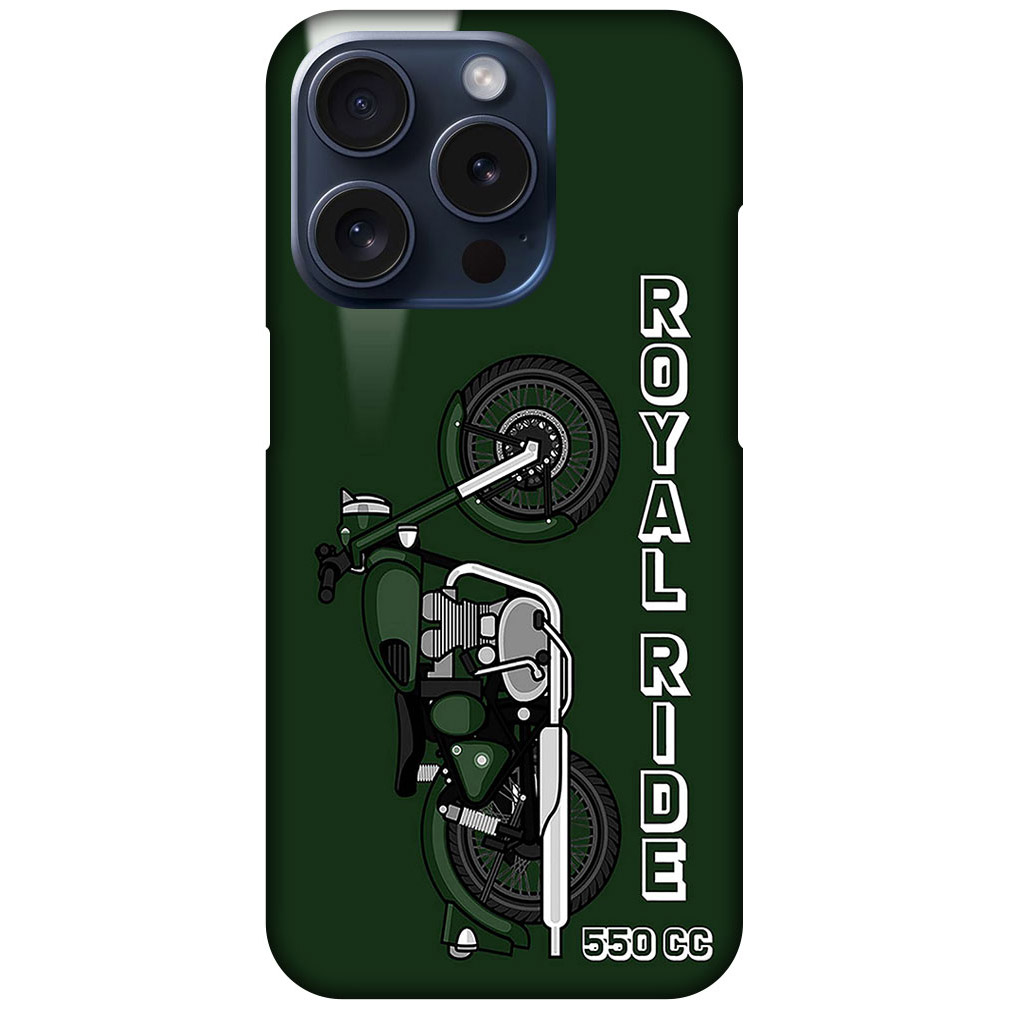 Royal Ride 550cc Motorbike Design Hard Plastic Printed Case
