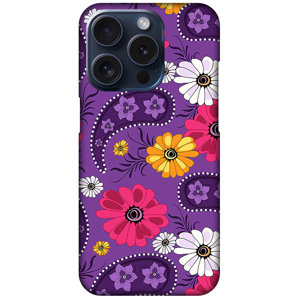 Daisy Flower Vector Illustration Hard Plastic Printed Case