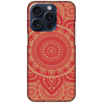 Elegant Gold Mandala Design Hard Plastic Printed Case