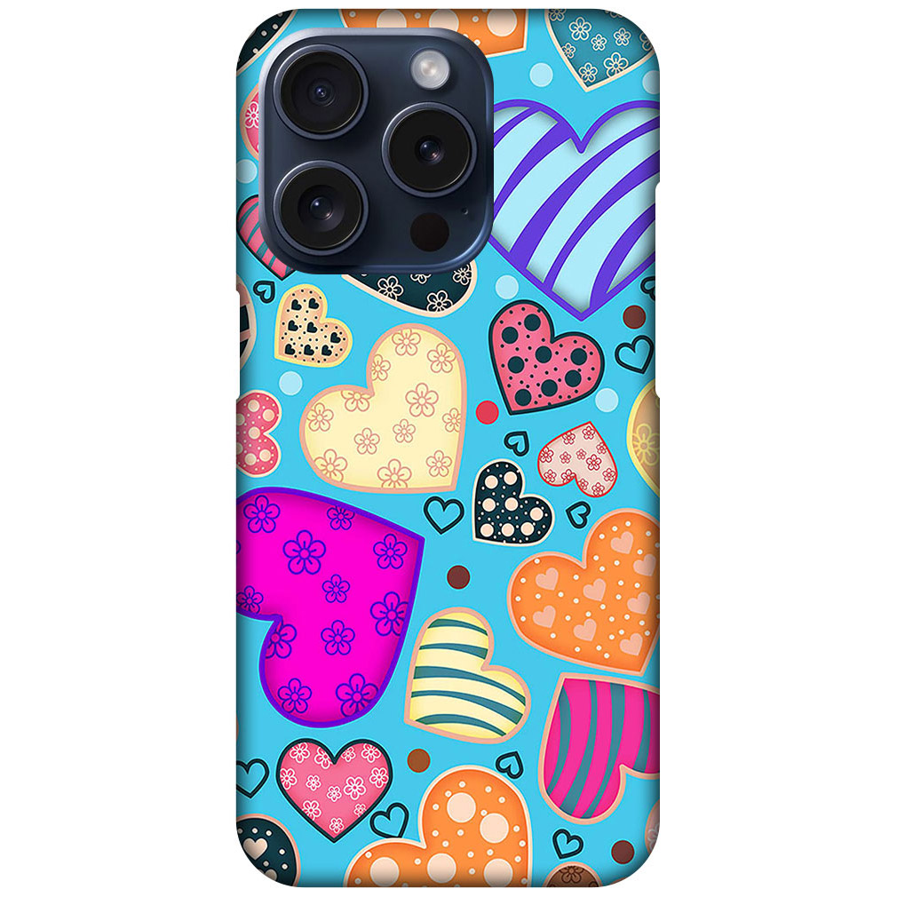 Pretty Heart Collection Hard Plastic Printed Case