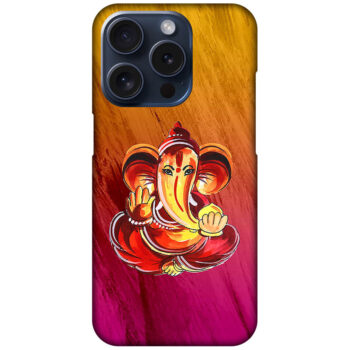 Lord Ganesha Abstract Painting Hard Plastic Printed Case