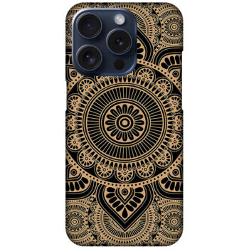 Elegant Gold Mandala Design Hard Plastic Printed Case