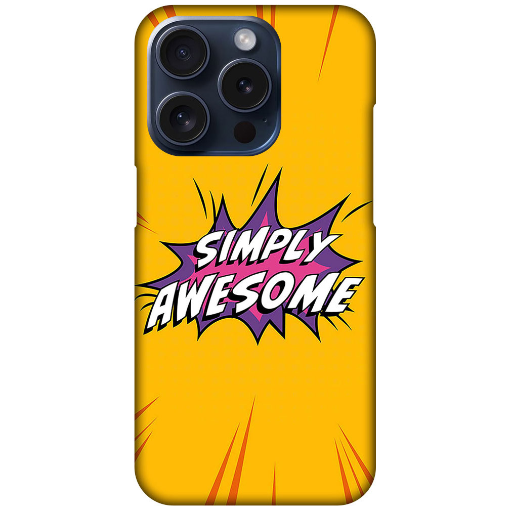 Simply Awesome Vector Design Hard Plastic Printed Case