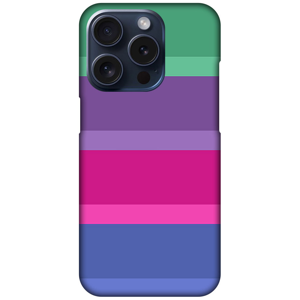 Vibrant Stripe Pattern Hard Plastic Printed Case