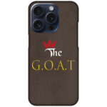 The GOAT Text Illustration Hard Plastic Printed Case