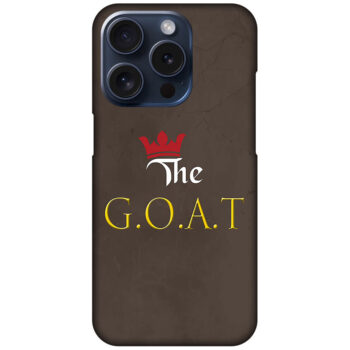 The GOAT Text Illustration Hard Plastic Printed Case