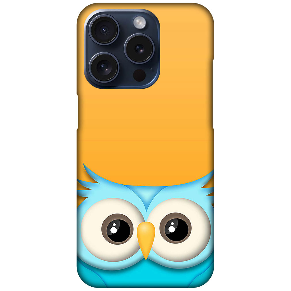 Elegant Vector Owl Illustration Hard Plastic Printed Case