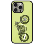 Cool Vintage Bike Vector Design Metal TPU Printed Case