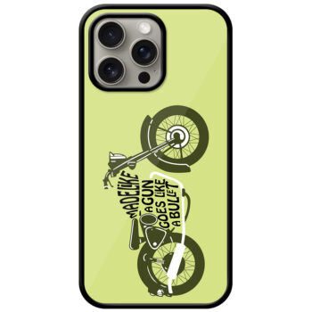 Cool Vintage Bike Vector Design Metal TPU Printed Case