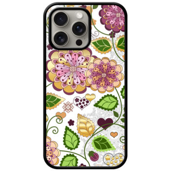 Fascinating Seamless Floral Pattern Metal TPU Printed Case