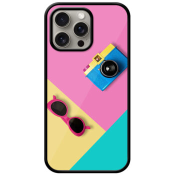 Cute Camera Wallpaper Metal TPU Printed Case