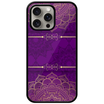 Decorative Semicircle Mandala Art Metal TPU Printed Case