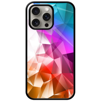 Elegant Crystal Graphic Design Metal TPU Printed Case
