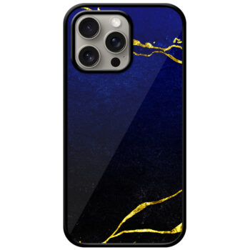 Gold Stripe Marble Wallpaper Metal TPU Printed Case