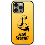 Stay Strong Fitness Design Metal TPU Printed Case