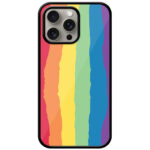 Colorful Rainbow Pattern Metal TPU Printed Case