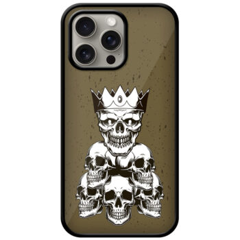 Pile of Skulls Vector Illustration Metal TPU Printed Case