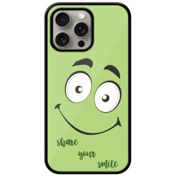 Happy Smiling Face Clipart Metal TPU Printed Case