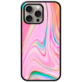 Alluring Liquid Marble Illustration Metal TPU Printed Case