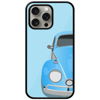 Classic Volksvagen Beetle Car Illustration Metal TPU Printed Case