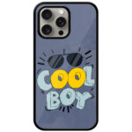 Cool Boy 3D Text Illustration Metal TPU Printed Case