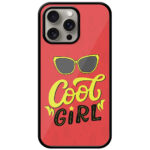 Cool Girl Stylish Vector Design Metal TPU Printed Case