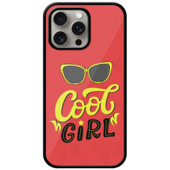 Cool Girl Stylish Vector Design Metal TPU Printed Case