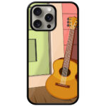 Acoustic Guitar Picture Art Metal TPU Printed Case