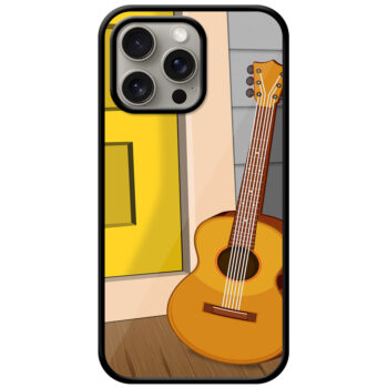 Acoustic Guitar Picture Art Metal TPU Printed Case