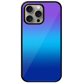 Multicolor Gradient Design Metal TPU Printed Case