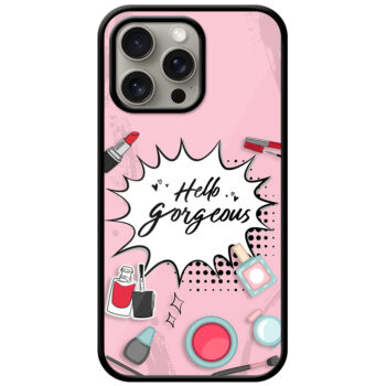 Aesthetic Women Cosmetic Graphic Illustration Metal TPU Printed Case